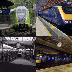 Photo of the Month - April 2020 - Trains and Station clocks