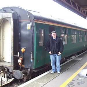 Photo  taken by my freind Luke of me at Bristol Temple Meads station after arriving on the 14:00 Cardiff  - Taunton service hauled by class 67's