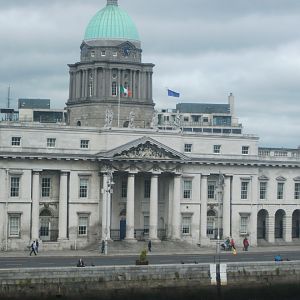 #10: Dublin's majestic City Hall, as seen from near Tara Street station.