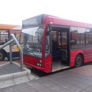 An unbranded High Peak Optare Excel running route 199 from Manchester Airport to Buxton, which I took to Stockport Bus Station