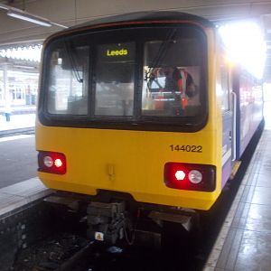 144022 at Sheffield, us having alighted there from the service from Leeds via Castleford.