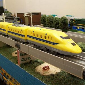 Doctor Yellow - Japan.
These test trains whizz round the network, checking the alignment and geometry, of track / OLE.