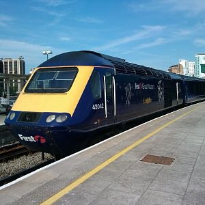 First Great Western Class 43 as HST at Cardiff Central, 06.05.2013