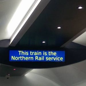 Northern Rail 144012 (Evolution Pacer) Information Display
