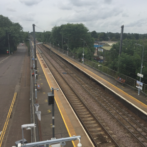 Diss station view from bridge