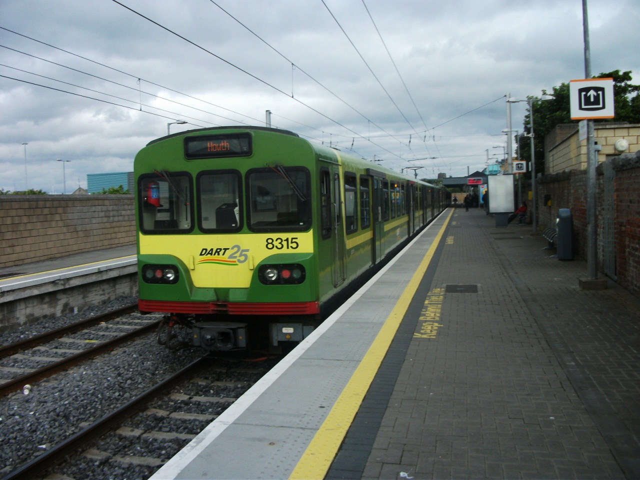 #11: Dublin Area Rapid Transit (DART) unit 8315 stands at Howth after its cross-city journey from Greystones.