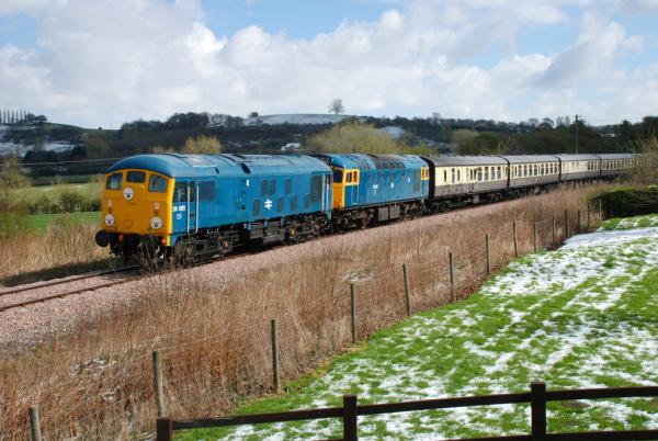 24081 + 27066 on the Gloucester And Warwickshire Railway.